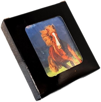 Smuk Hest i Galop på Metal Cigaretetui - Klassisk Design