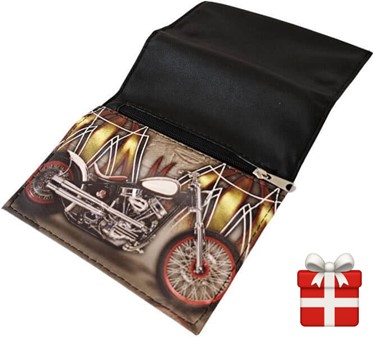 Motorcykel Tobakspung. Frihed i Lommeformat til Rulle- og Pibetobak