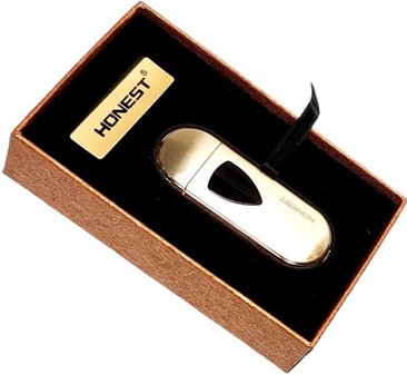 Luksuriøs Genopladelig Guld USB Lighter - Miljøvenlig og Elegant