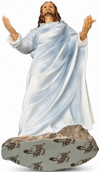 Skab Ro: Jesus Kristus figur med Sjæl. Kunstværk fyldt med Fred og Håb