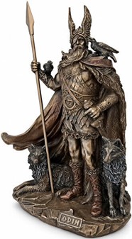 Odin skulptur. En mytologisk figur til hjem og kontor dekoration