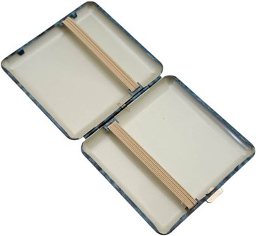 Cigaret Etui Metal med Ørne. Det ultimative cigaret etui til 20 stk.
