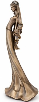 Bedste Bryllupsgave. Tidløs elegance - eksklusiv bronze brudefigur