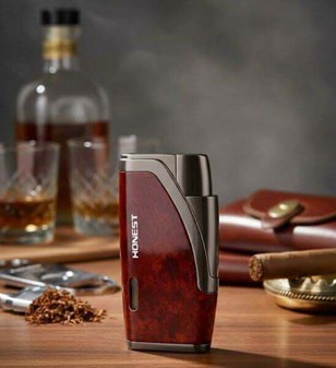 To brænder cigar lighter med cigar punch. Perfekt gave til mænd