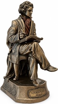 Ludwig van Beethoven Figur. Oplev genialiteten fanget i bronze