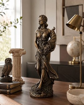 Fortuna figur i bronze. Giv lykke i bryllupsgave