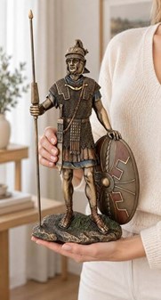 Romersk Legionær Figur i Bronze. Perfekt Gave til Ham og Kontor Pynt