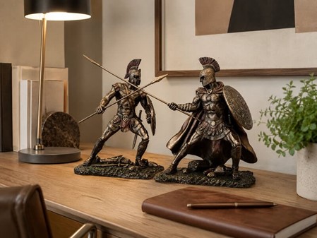 HEKTOR. Figur af modigste trojanske helten, billigt pynt til hjemmet
