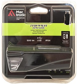 Tripper - Genopladelig cykelforlygte. 500 lumen LED og powerbank i ét