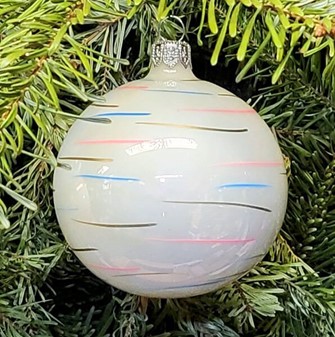 Eksklusive Julekugler Glas: Moderne Design og Håndværk. Ø 8 cm, 6 stk