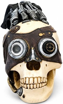 Steampunk kranie figur. Unik dekoration og smuk gave til ham