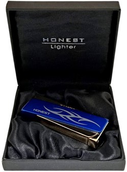 Luksus Turbo Lighter i Guld og Blå. Gaven til den Kræsne Kvinde