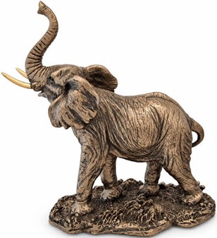 Lille Elefant Figur. Bronze Dekoration – Perfekt Gave til Hjemmet