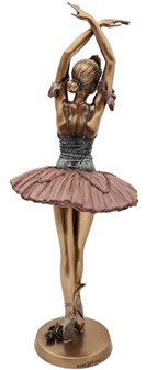 BALLERINA FIGUR. Danserinde figur som romantisk gave til hende
