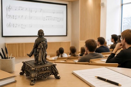 ROMANTISK GAVE. Dejlig figur med spilledåse - Ludwig Van Beethoven