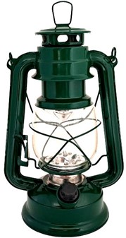 Grøn Retro LED Campinglampe. Insektfri hygge uden røg og brandfare