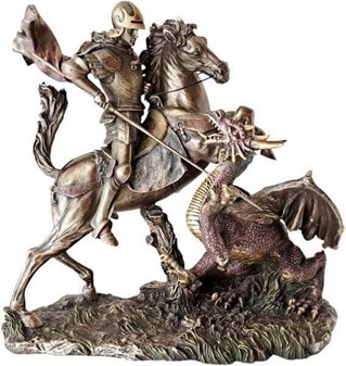 Sankt Jørgen og Dragen Statue. Den ultimative gave til mænd med mod
