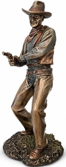 Cowboy figur i bronze finish. Vilde vestens sjæl til dit hjem