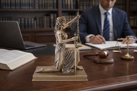 Eksklusiv Justitia figur. Perfekt gave til jurister og nyuddannet