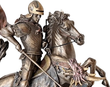 Sankt Jørgen og Dragen Statue. Den ultimative gave til mænd med mod