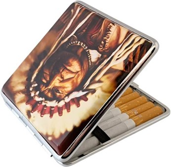 Cigaretetui til 20 Stk. med Høvding. Opbevar cigaretter med klasse