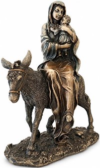 MARIA FIGUR. Maria med Jesusbarnet på et æsel på vej til Jerusalem