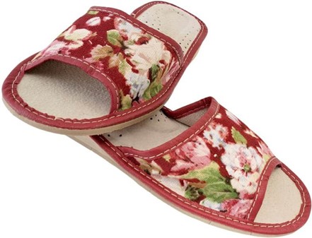 SOMMER SLIPPERS DAME. Billigste, flerfarvede hjemmesko med åben tå