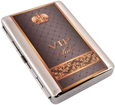CIGARET ETUI METAL. VIP Cigaretetui til 20 stk Slim Cigaretter