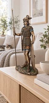 Romersk Legionær Figur i Bronze. Perfekt Gave til Ham og Kontor Pynt