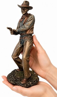 Cowboy figur i bronze finish. Vilde vestens sjæl til dit hjem