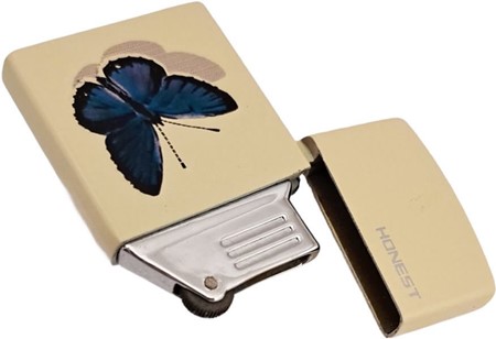 Sommerfugle elegance i lommeformat. Sej gas lighter i gaveæske