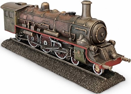 Steampunk Damplokomotiv Figur – En nostalgisk rejse i miniature!