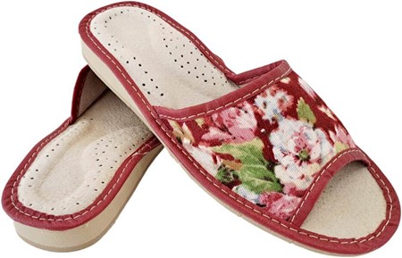 SOMMER SLIPPERS DAME. Billigste, flerfarvede hjemmesko med åben tå