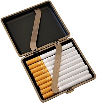 Elegant, billig cigaretetui i sort - Beskyt dine cigaretter med stil!