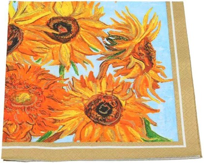 Vincent van Gogh Solsikker Servietter. Når hverdag møder kunst