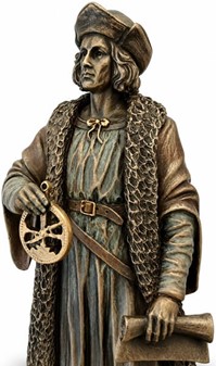 CHRISTOPHER COLUMBUS. Opdageren af Amerika figur. Bolig dekoration