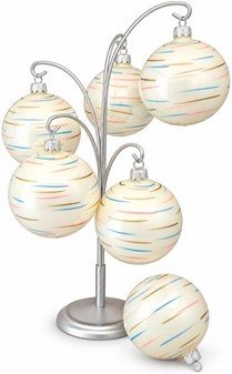 Eksklusive Julekugler Glas: Moderne Design og Håndværk. Ø 8 cm, 6 stk