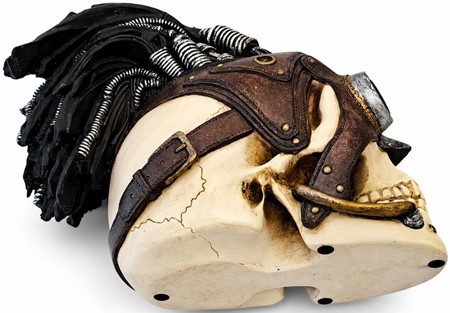 Steampunk kranie figur. Unik dekoration og smuk gave til ham