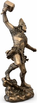 Thor Figur med Mjølner – Eksklusiv Statue til Det Moderne Hjem