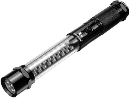 LED arbejdslampe. Kraftfuld værkstedslygte med magnet og SOS-funktion
