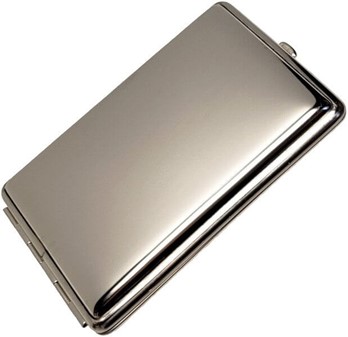 GAVEN TIL KÆRESTEN. Smuk tyske metal cigaretetui til lange cigaretter