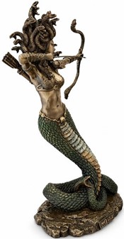 Frygtindgydende smuk Medusa figur. Iøjnefaldende smuk boligindretning