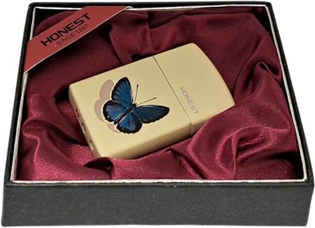 Sommerfugle elegance i lommeformat. Sej gas lighter i gaveæske