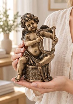 SMUK ENGEL. Smuk og billig bronze figur. Julegaveideer til hende