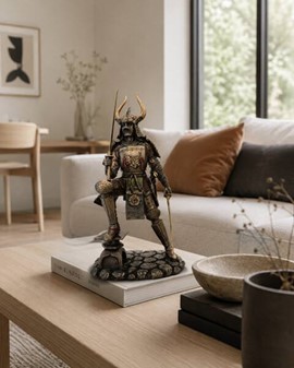 Samurai Figur Bronze. Unik Julegaveidé og Dekoration til Ham
