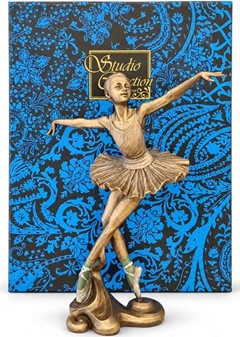 BALLERINA FIGUR. Billig dekoration til hjemmet i form smuk bronzefigur