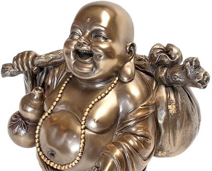 Smilende Buddha figur: Din Daglig Dosis af Lykke og Held