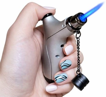 Lille bord lighter. Kraftig jetflamme til grill og stearinlys