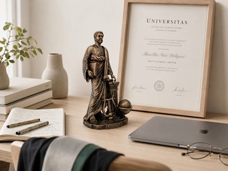 Pythagoras figur. Gave til medicinsk universitetsuddannet eller læge