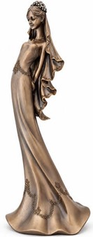 Bedste Bryllupsgave. Tidløs elegance - eksklusiv bronze brudefigur